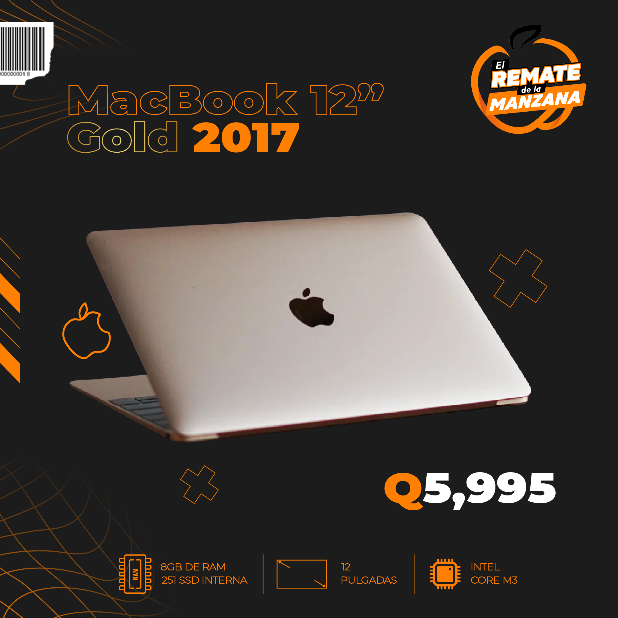 MacBook 12" Gold 2017